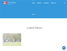 Tablet Screenshot of eurostarsoccer.com